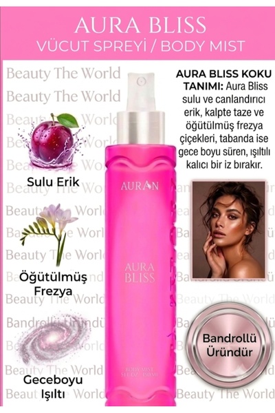 BEAUTY THE WORLD ModaDünyası Auran Baby Powder Vücut Spreyi 100ml