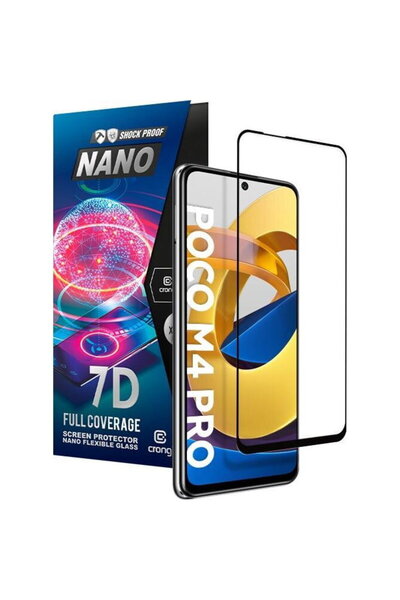 Crong Sticlă flexibilă 7D Nano - Sticlă hibridă 9H rezistentă la spargere pen...