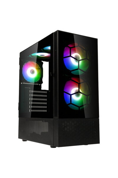 Kolink Carcasa PC Observatory MX Glass, ARGB, Midi Tower, Fara sursa, Negru
