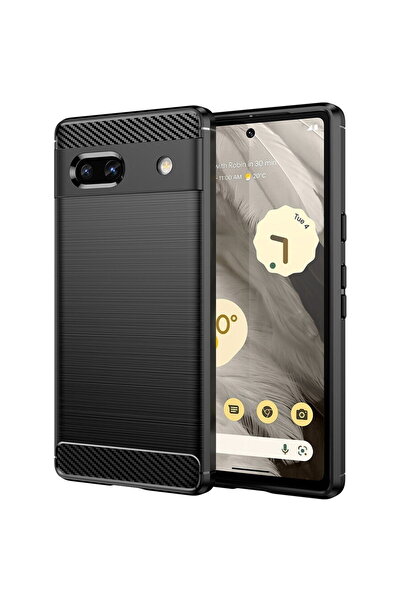Techsuit Husă pentru Google Pixel 7a - Silicon Carbon - Negru