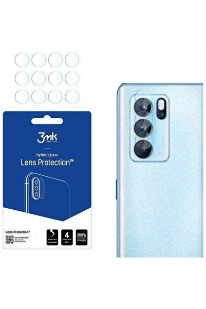 3MK Set 4 folii protectie camera, Sticla, Oppo Reno 6 Pro 5G, Transparent