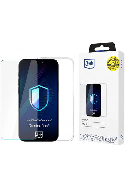 3MK Folie pentru Samsung Galaxy S25 Ultra - ComfortDuo Glass + Case - Clear