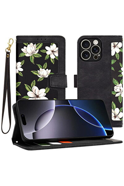 Techsuit Husa pentru iPhone 16 Pro Max - FlipCraft - Flowers of the Dawn