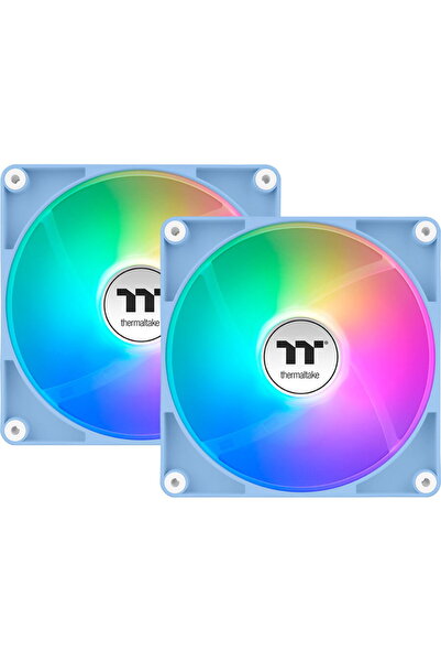 THERMALTAKE Kit Ventilatoare CT120 ARGB Sync Hydrangea Blue 120 mm 2 bucati