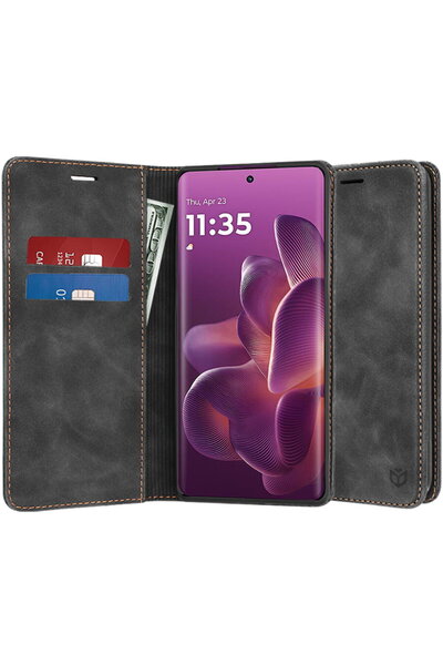 Techsuit Калъф за Motorola Edge 60 Pro - Confy Cover - Черен