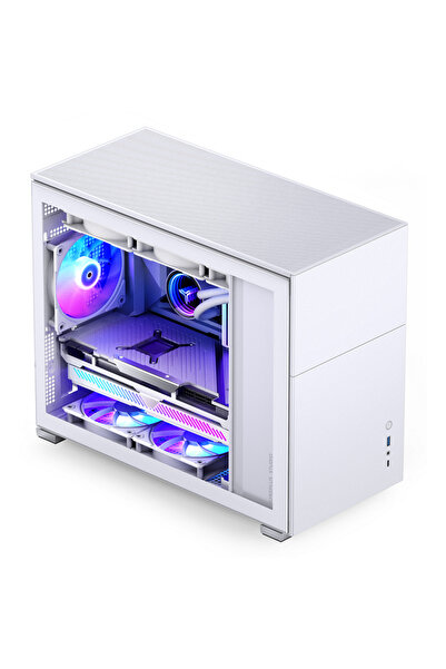 jonsbo D31 Carcasă Micro-ATX Sticlă Securizată Albă