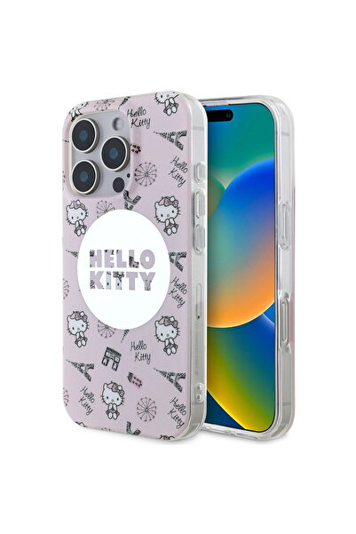 Hello Kitty Husa pentru iPhone 16 Pro - Hardcase IML All Over Paris MagSafe (...