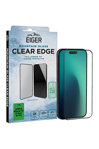 EIGER Folie Sticla 3D Mountain Glass iPhone 17 / iPhone 17 Pro / 16 Pro Clear