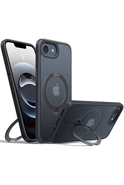 TORRAS Husa pentru iPhone 16e - Ostand Spin Series - Black