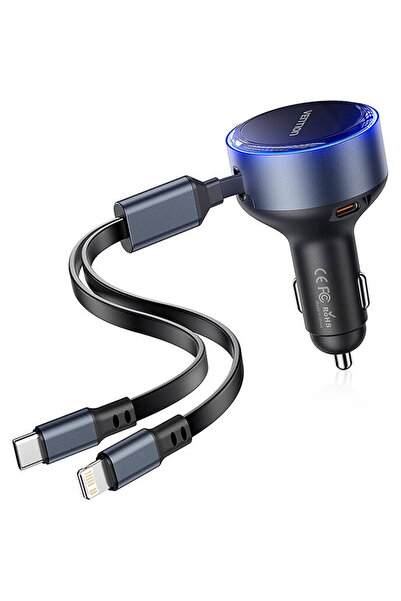 Vention FFOB0 USB-C + cablu USB-C/Lightning 30W Negru