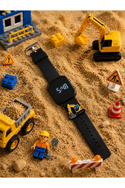 Rodium Children's Watch with Silicone Strap, Scoop with Emoji, Led Children's...