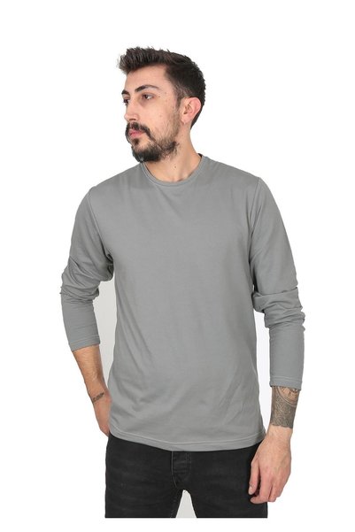 fort Classics Erkek Regular Fit Bisiklet Yaka Uzun Kollu Tişört 3'lü