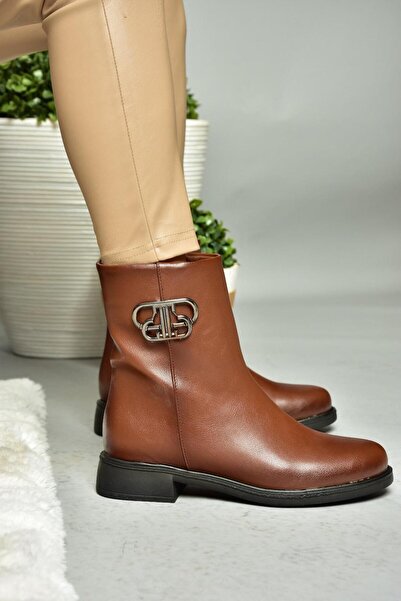 Fox Shoes R312222109 Ghete de damă cu talpă joasă maro
