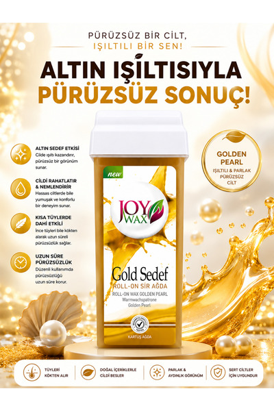 JOYWAX Joy Wax Kartuş Agda Gold 100 ml+ 2 mt Bez