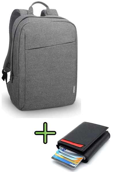 LENOVO Backpack B210 Laptop Bag Notebook Backpack Mechanism Wallet Coin Compa...
