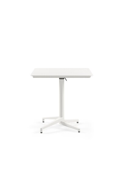 Tilia Moon Polipropilen Katlanır Masa 70X70 cm Beyaz - Bahçe, Balkon, Kafe, R...