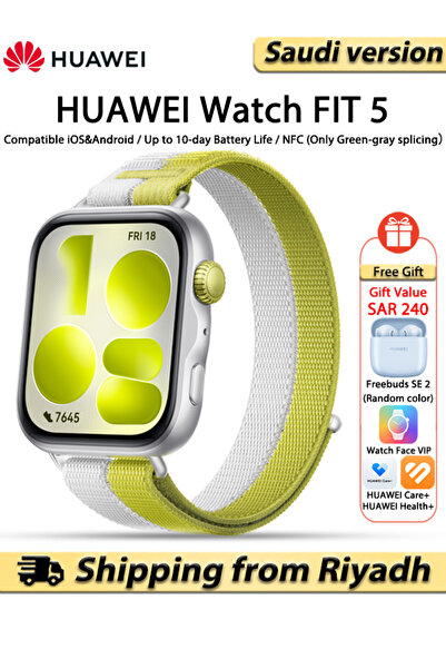 Huawei WATCH FIT 5 Smart Watch, Mini Workout , Advanced Sleep & Health Tracki...