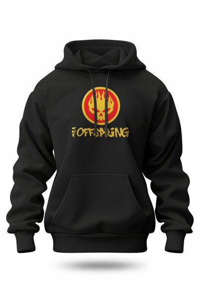 buzagi tasarım ürünleri The Offspring Digital Print Hooded Unisex Sweatshirt