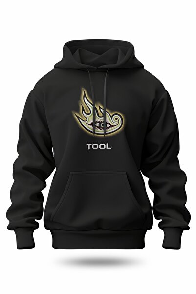 buzagi tasarım ürünleri سترة بقلنسوة للجنسين بطباعة رقمية من Tool