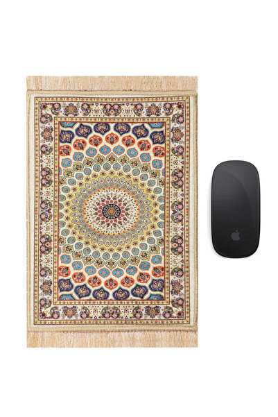 Bursa İpek Mousepad decorativ galben covor mic