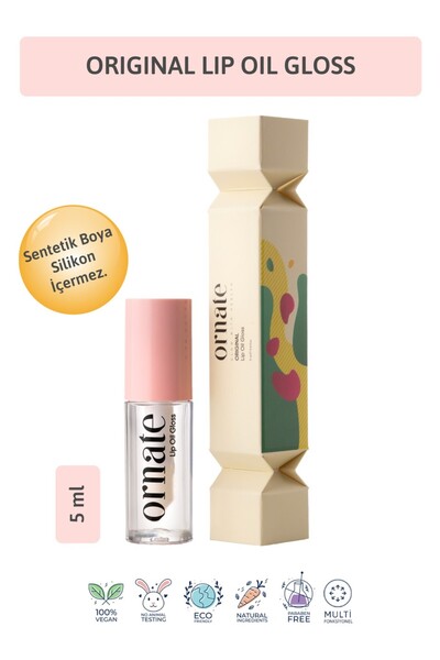 ORNATE Original Lip Oil Gloss Dolgunlaştırıcı Efekt, Nemlendirici, Parlatıcı ...