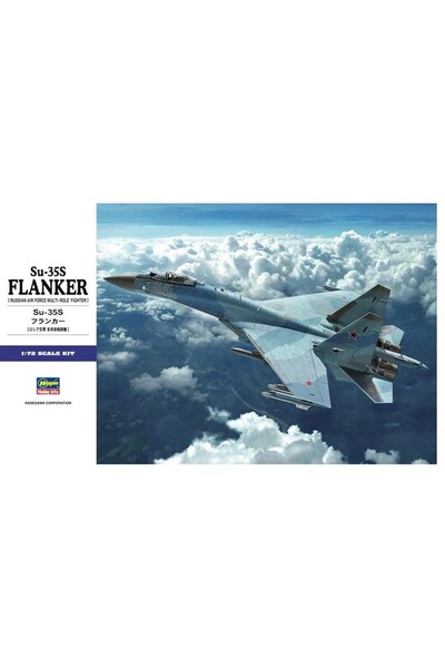 Genel Markalar Hasegawa E44 1574 1/72 Ölçek, SU-35S Flanker, Savaş Uçağı Plas...
