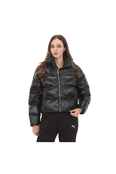 Puma 626514-01 Puma Shiny Puffer Jacket Geacă de damă neagră