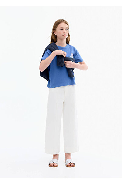 MANGO Kids Culotte-Jeans mit Nahtdetails