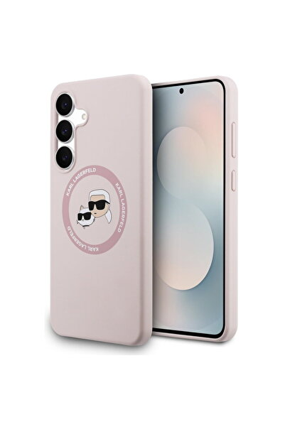 Karl Lagerfeld Case for Samsung Galaxy S25 FE - Silicone KC Heads MagSafe (KL...