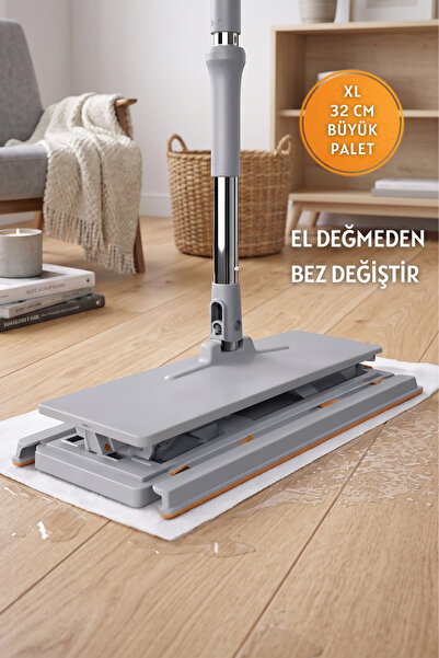 Sevinse Home Akıllı Mop Paleti Otomatik Temizlik Seti - 5 Adet Bez