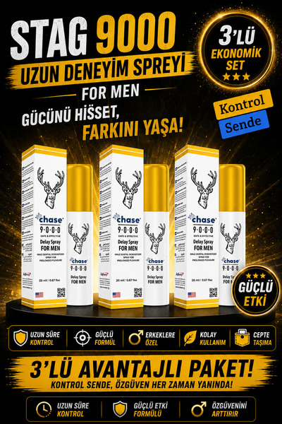 Chase Stag 9000 Üçlü Set