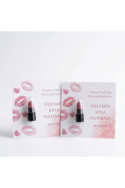 BTRENDY 10 Adet Nedime,Kına,Bride To Be,Düğün,Nişan,Dağıtmalık Hediye Ruj Seti