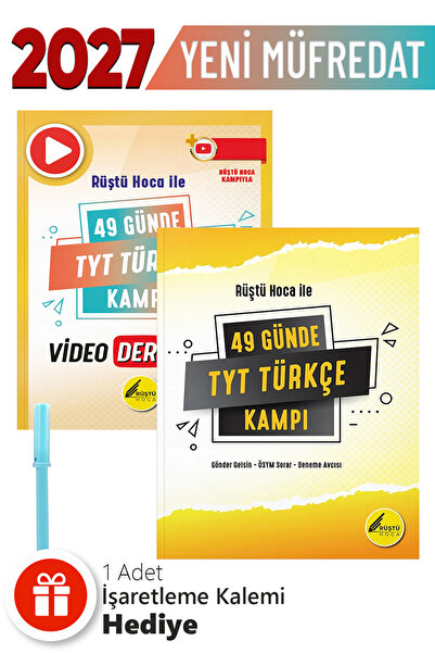 Rüştü Hoca 49 Günde Tyt Türkçe Kampı - Tyt Türkçe Ders Notları