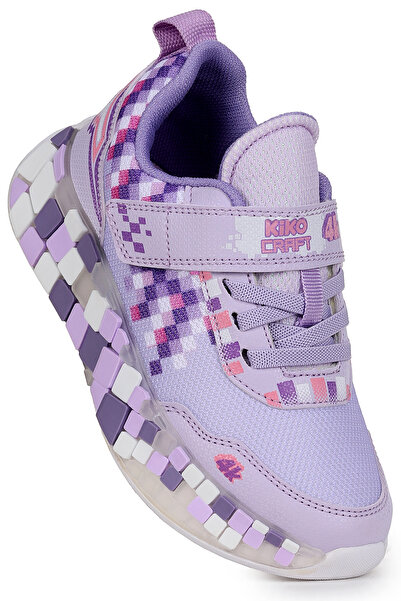 Kiko Kids Pantofi sport pentru fete Jenks Craft cu velcro