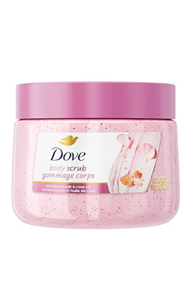 Dove مقشر للجسم بملح الهيمالايا وزيت الورد، عبوة من 3 قطع