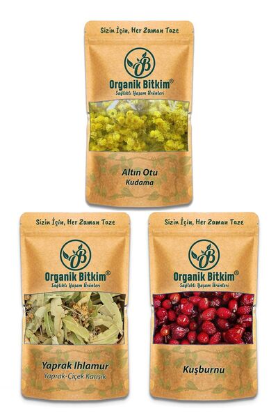OB Organik Bitkim Tilya Kürü - Ihlamur(30 GR),altınotu(20 GR),kuşburnu(150 GR)