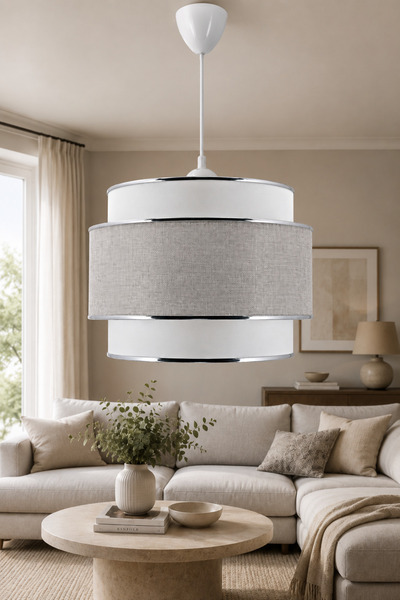 Eslight Milas Açık Gri Modern Sakıt Avize E64