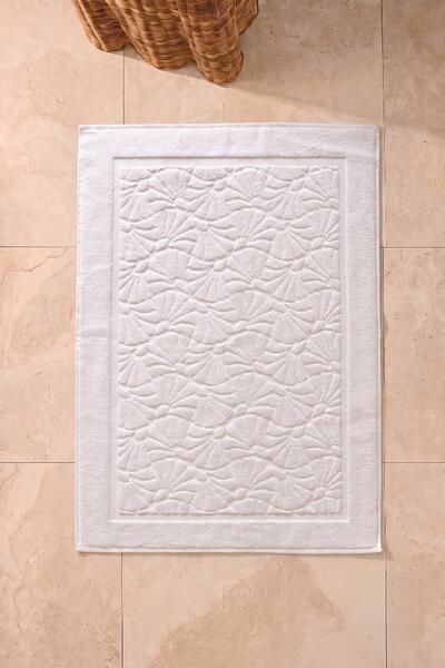 Ender Home Deniz Kabuğu Desenli Havlu Banyo Paspası – 50x70 cm