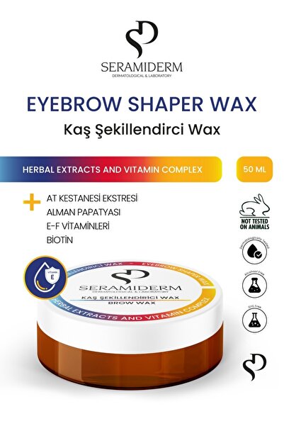 SERAMİDERM Dermatological & Laboratory Besleyici Kaş Sabitleyici Kaş Şekillendirici Wax 50 ml