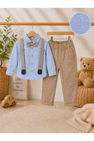 Çocukos Boy's & Baby's Salopet Set