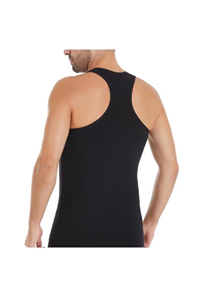 YILDIZ 6 Pieces Men's Foreman Lycra Athlete Undershirt Black 376