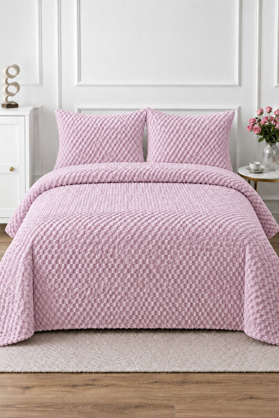 LALHOME Petek Wellsoft Çift Kişilik Yatak Örtüsü Seti 230x250cm - 2 Yastıklı ...