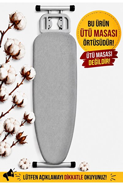 Aşkana EN ÇOK TERCİH EDİLEN %100 Pamuk Ütü Masası Kılıfı, YANMAZ,YAPIŞMAZ,KAY...