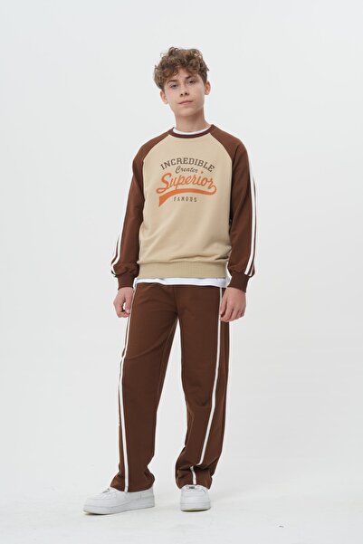 HayKids Boy's Printed Crew Neck Set