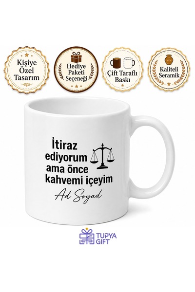 Tupya Gift Avukat Jargonu Yazılı Komik Kupa Bardak Hukuk Hediye Özel Tasarım ...