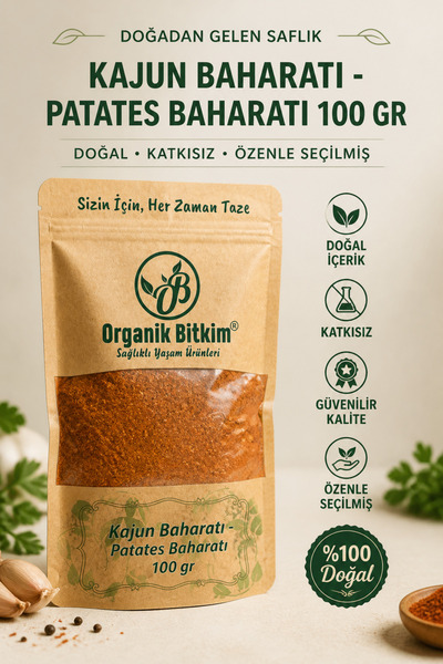 OB Organik Bitkim Kajun Baharatı - Patates Baharatı 100 gr