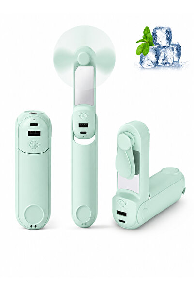 LAYAN Compact Folding Cooling Fan, Rechargeable Portable Fan for Neck Carry D...
