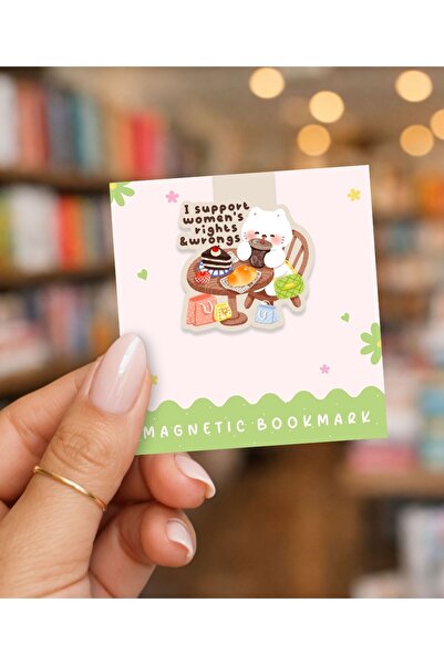 Flurina Studio Mıknatıslı Kitap Ayracı No:44 - I Support Women