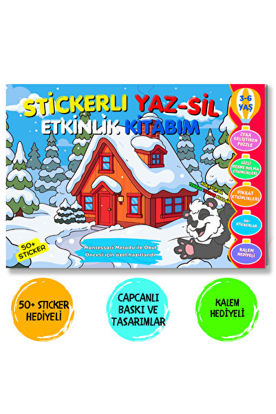 minkino (3-6 Years) My Summer-Sil Activity Book with Stickers 2 (Panda Series)