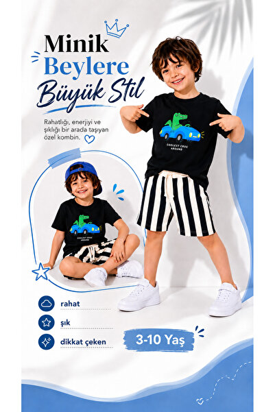 MODEL Erkek Çocuk Yazlık Şort T-Shirt Takım